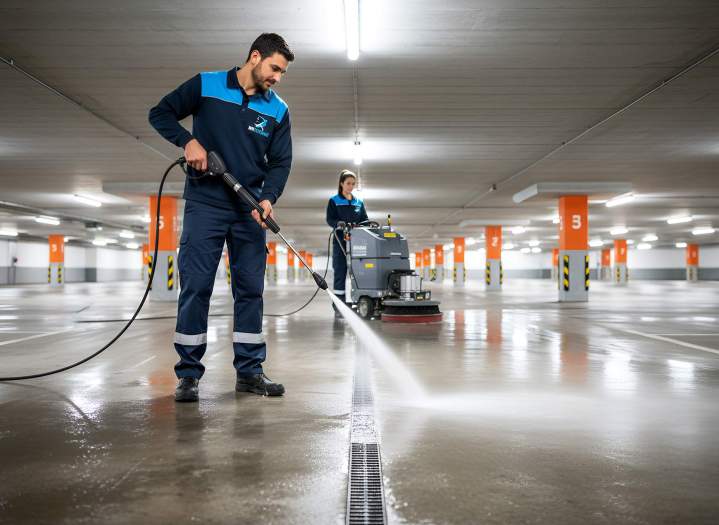 Nettoyage parking Île-de-France